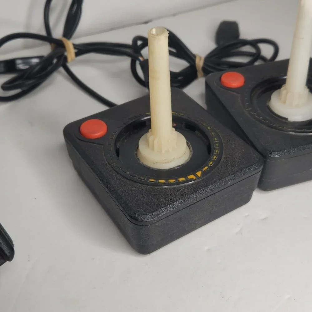 Lot Of 3 Atari 2600 Joystick Controllers For Parts Or Repair